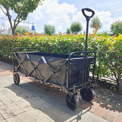 Opvouwbare Picknick het Kamperen Kar Uitgebreide Capaciteit die Wagen Vier vouwen Grote pvc-Wielen