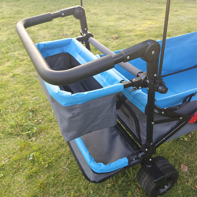 Camping Utility vouwwagon wagen strand trolley met verstelbare dak kofferbak