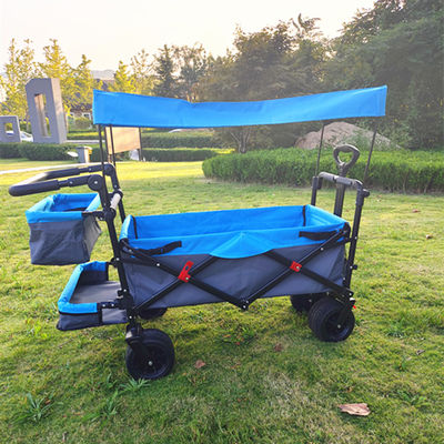 Camping Utility vouwwagon wagen strand trolley met verstelbare dak kofferbak