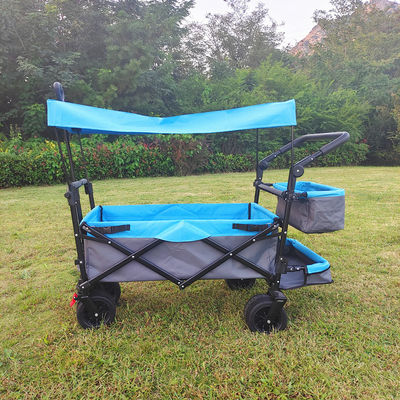 Camping Utility vouwwagon wagen strand trolley met verstelbare dak kofferbak