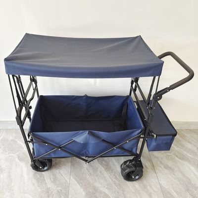 Opvouwbare campingwagen Strand trolley wagen met dak Dollies vouwwagen