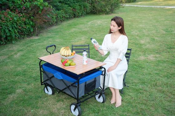 Outdoor Camping Cart 8 inch Wielen Opvouwbare Wagon Stroller Opvouwbare Service Cart