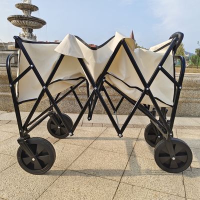 Witte verlengde vierwiel camping tuin vouwkar houder vouwtafel pvc wiel