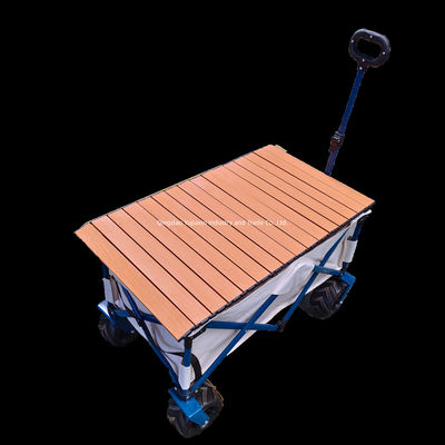 Verlengde trekbalk Strand vouwtruck Camper PU wiel Zwaar staal frame Breed wielen
