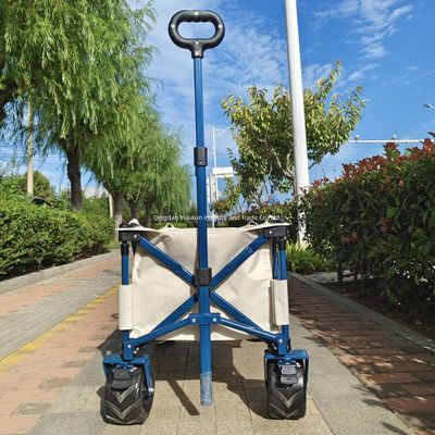 Verlengde trekbalk Strand vouwtruck Camper PU wiel Zwaar staal frame Breed wielen