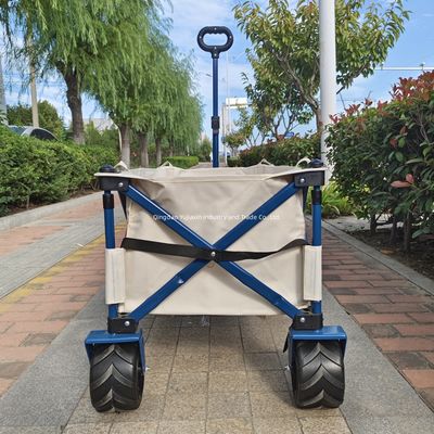 Verlengde trekbalk Strand vouwtruck Camper PU wiel Zwaar staal frame Breed wielen