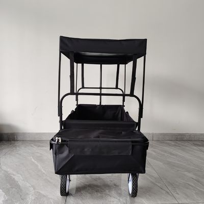 Opvouwbare opvouwbare wagen met afneembare overkapping Opvouwbare wagen met 360 graden draaiwielen