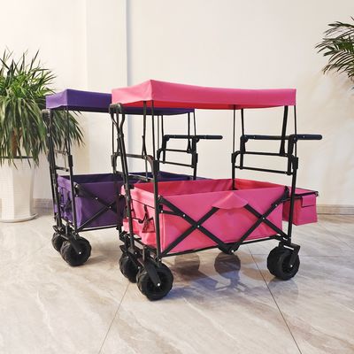 Opvouwbare buitenkamperwagen met opvouwbaar dak kinderwagen