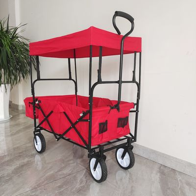 Outdoor Camping Wagon Stroller Met Dak Voor Kinderen Picnic Beach