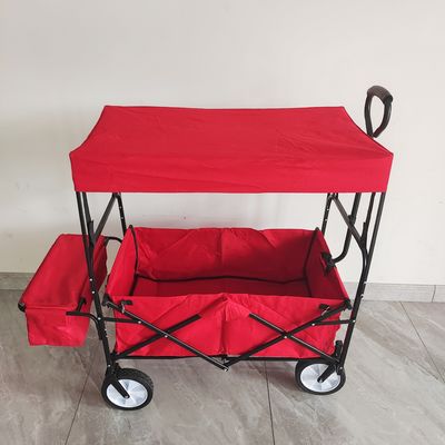 Outdoor Camping Wagon Stroller Met Dak Voor Kinderen Picnic Beach