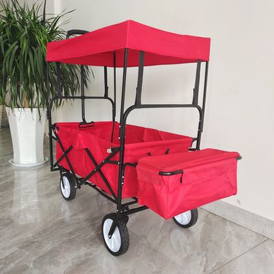 Outdoor Camping Wagon Stroller Met Dak Voor Kinderen Picnic Beach