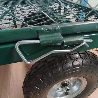 Makkelijke materiaalbehandeling met een tuinmaaskar en een enkel handvat