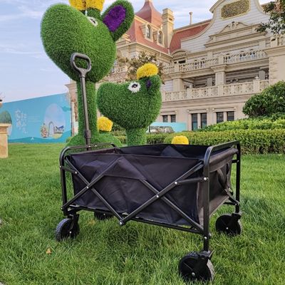 Staalmateriaal Opvouwbaar Wagon Cart Double Decker 600D Oxford PVC Stof
