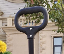 Stalen opvouwbare wagentrollie met 5 inch PVC-wielen