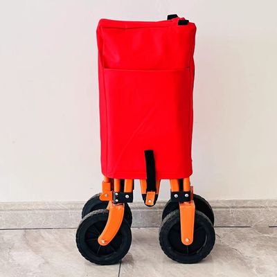 Eenvoudige stijl vouwbare vierweg camperwagen verwerking aangepast draagbaar draagbaar klein trolley