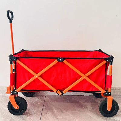 Eenvoudige stijl vouwbare vierweg camperwagen verwerking aangepast draagbaar draagbaar klein trolley