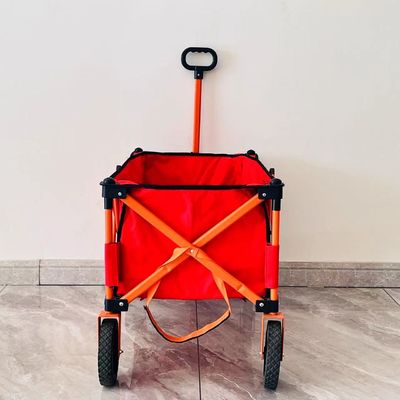 Eenvoudige stijl vouwbare vierweg camperwagen verwerking aangepast draagbaar draagbaar klein trolley