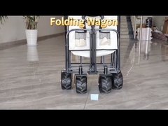 groothandel opvouwbare campingkar met PU-wielen Verstelbare inklapbare strandwagen Extended Body
