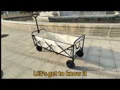 Extra lange vierwielige opvouwbare campingtrollie