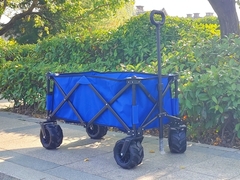 Outdoor Camping Wagon Cart Verstelbare handgreep Opvouwbare handwagens met PU-wielen